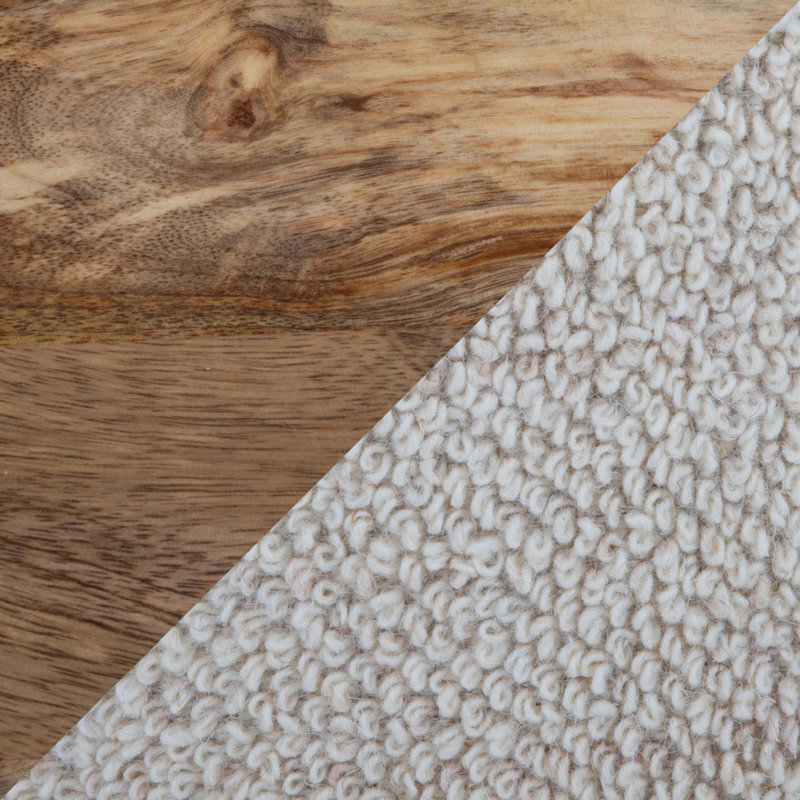Repose-pieds en bois avec rangement