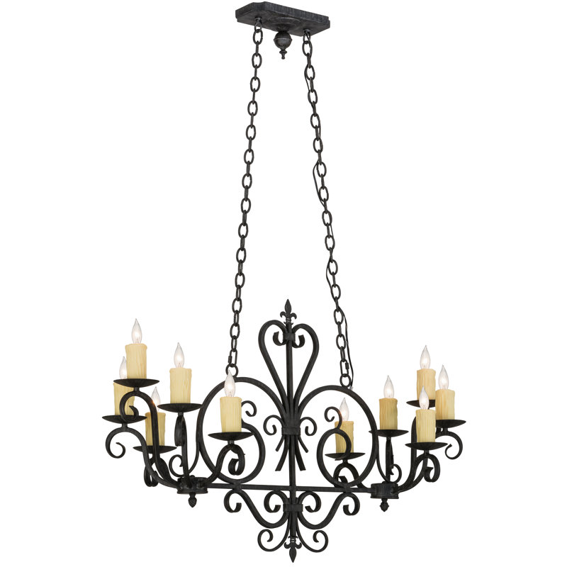 Lustree 10 lumières façon bougie classique/traditionnel Mowbray