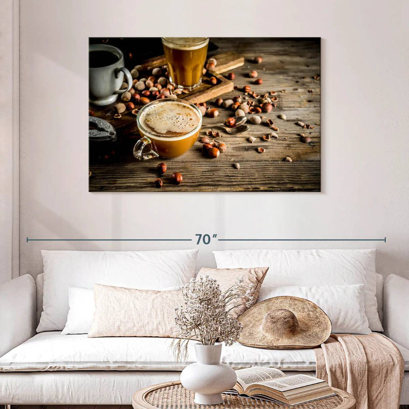 Yarlin Brewed Hazelnut Coffee, 30" H x 45" W