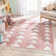 Kennedy Triangles Pink Children's Rug