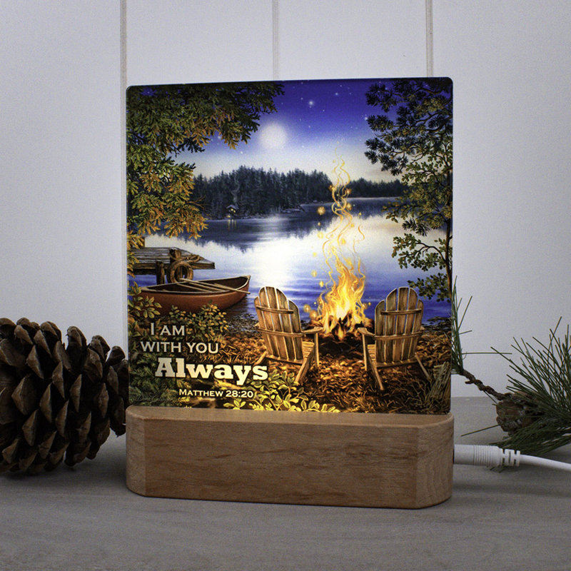 Lakeside W/ Scripture Night Light