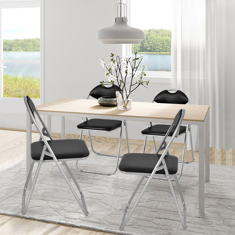 Buldir Padded Stackable Folding Chair Folding Chair Set