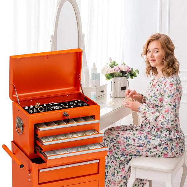 WFX Utility™ 4 Drawer Steel Combination Set with Wheels | Wayfair