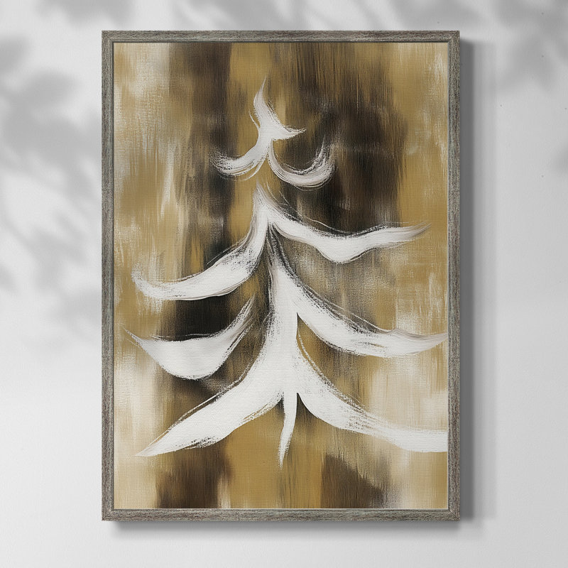 Christmas Holiday Art CCVIII Framed Print - Solid Wood, 11" H x 9" W