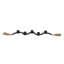 Porte-bougie brun avec guirlande Mango-406271764