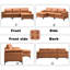 Howton Faux Leather L-Shaped Sectional Reversible-1755511674