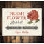 Plaque en aluminium Fresh Flower Market-58203416