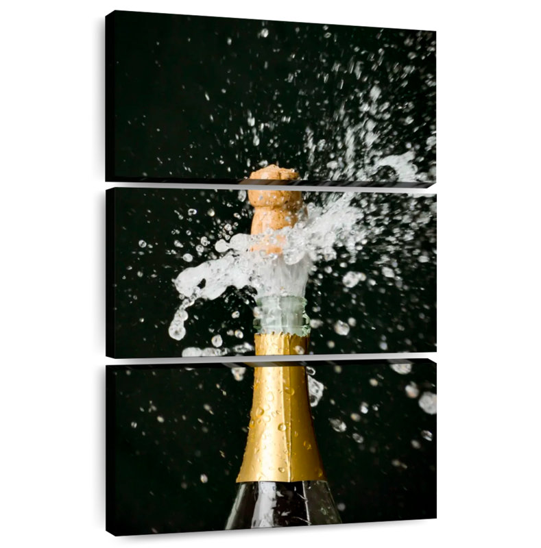 Yarlin Champagne Bottle, 38" H x 24" W