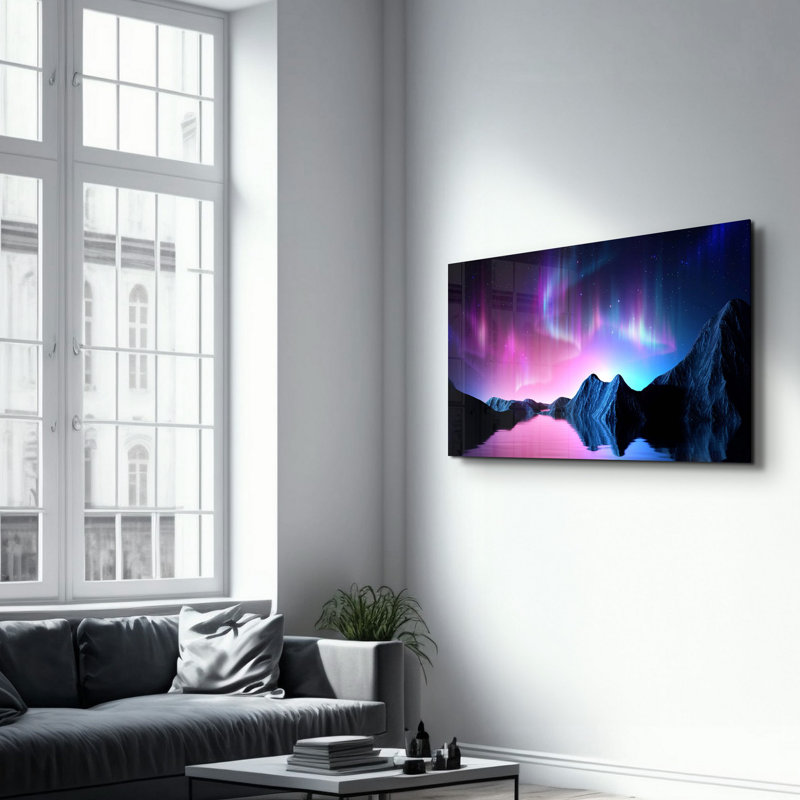 Elegant Tempered Glass Wall Art Painting, 13.8 x 21.7 inches | 100% Tempered Glass, Thickness: 0.16 inches | UV Printed for Vibrant Colors | Perfect for Home Decor, Living Room, & Office Spaces