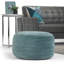 Vivienne - Pouf rond - Turquoise