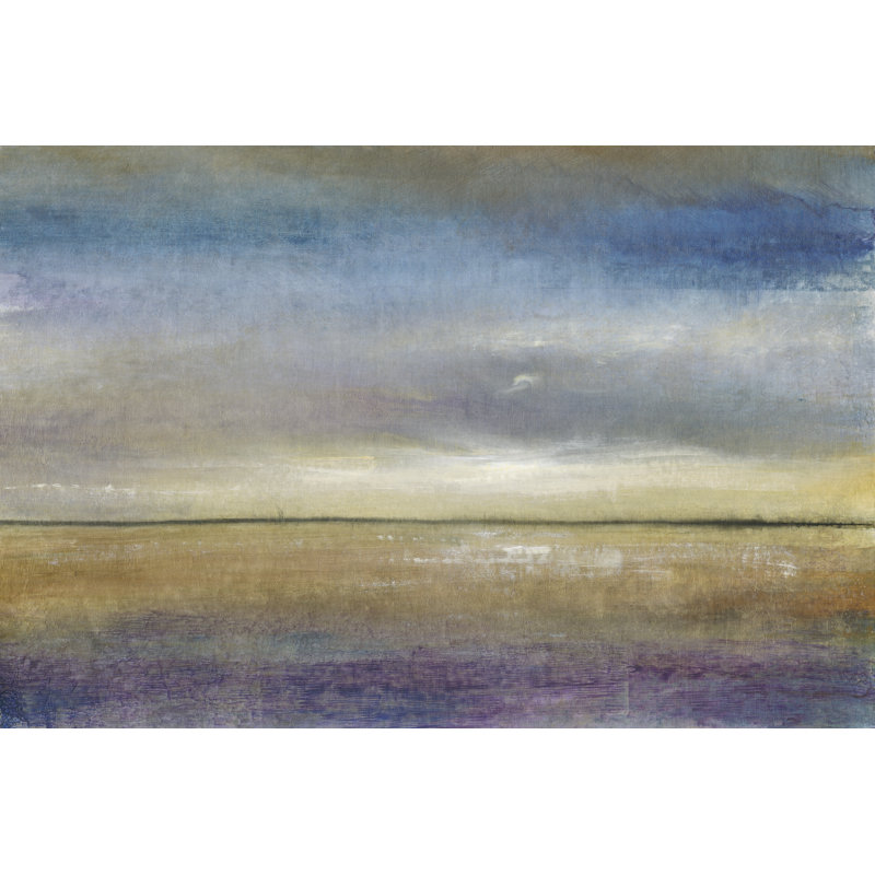 «Evening Calm II», peinture sur toile, H 8 po x l 12 po