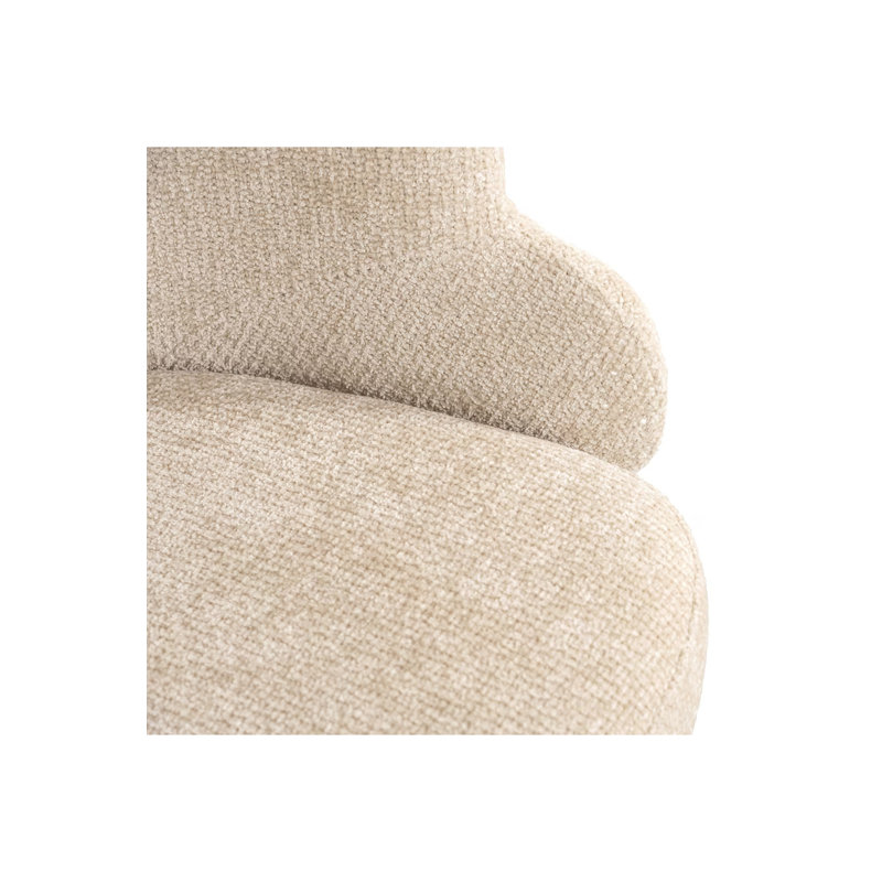Accent Chair Swivel Chair, Cream
