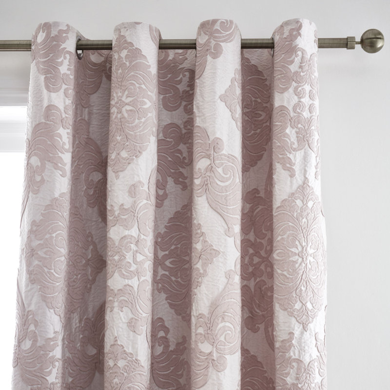 Rococo Jacquard Eyelet Room Darkening Curtain