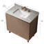 Meuble-lavabo (doit inclure le meuble-lavabo et l'évier) Chêne moderne de 30 pouces-1825720863