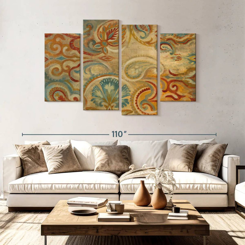 Kerner Antique Paisley, 54" H x 84" W
