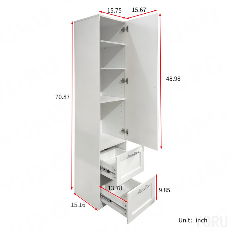 Grand organisateur de garde-manger 1 porte / 2 tiroirs - Standard