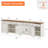Scarlett 100.8" W Solid and Manufactured Wood TV Stand-414886190