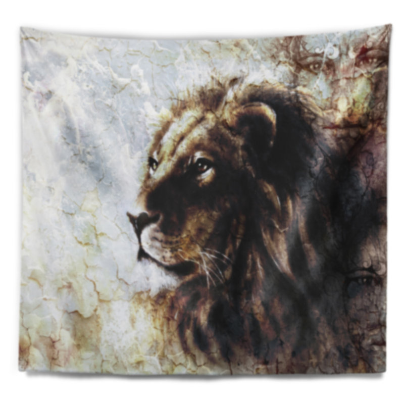 Tapisserie mystique Animal, H 50 po x l 60 po
