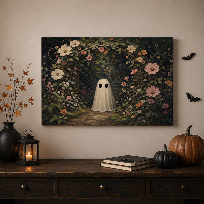 Art mural sur toile Halloween, H 12 po x l 18 po