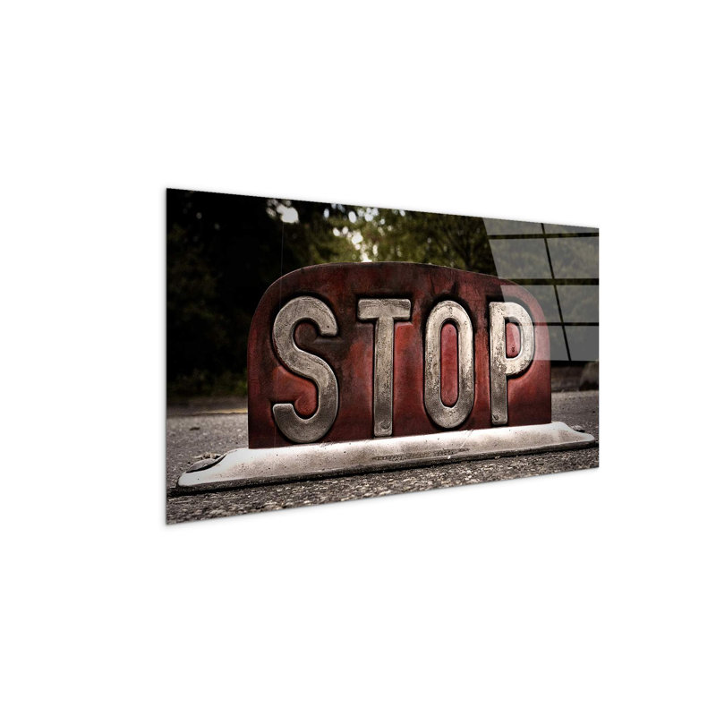 Stop by Art Studio 50cm H x 100cm W High Quality Print on Frameless Panel, Lightweight, Ready to Hang, CrystalArt