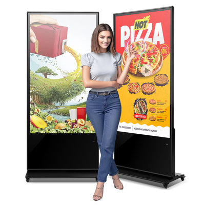 65 po kiosque sur pied à écran tactile 4K UHD