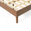  Lit plateforme en bois massif, cadre de lit Mid-Century moderne (grand) -1607848051
