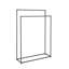 MODO Free Standing Towel Rack - Brushed Stainless Steel-876538514