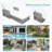 Adjustable Wicker Chaise Lounge with Armrests and Removable Cushion, 400lbs Capacity-1861035369