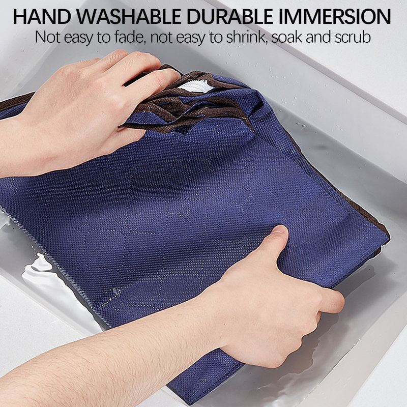 90L grands sacs de rangement Bacs de rangement pour vêtements Pliable Organisateur de rangement Contenants avec poignées Tissu épais pour couverture de vêtements 2 pièces