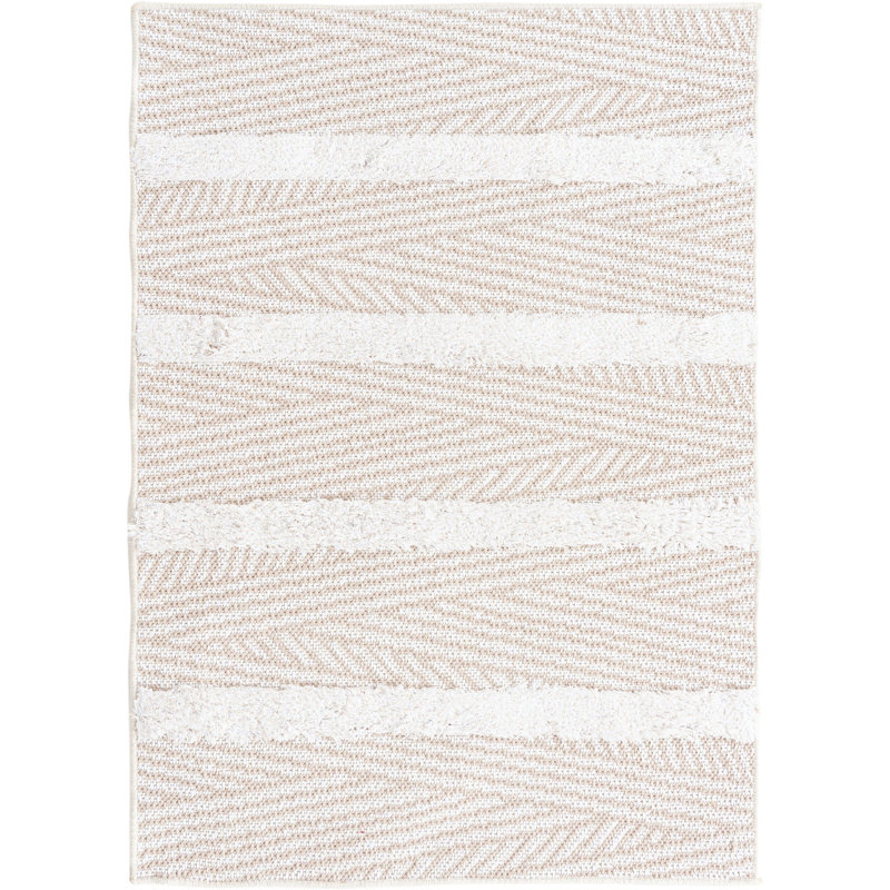 Dudziak Cotton Striped Indoor Rug, Rectangle 2'3" x 3'