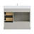 Wilce Snowline Freestanding Double Sink Bathroom Vanity With Engineered Stone Top-536950031