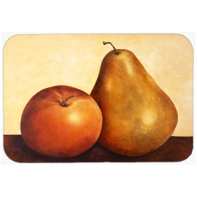 Caroline's Treasures Apple and Pear Glass Cutting Board