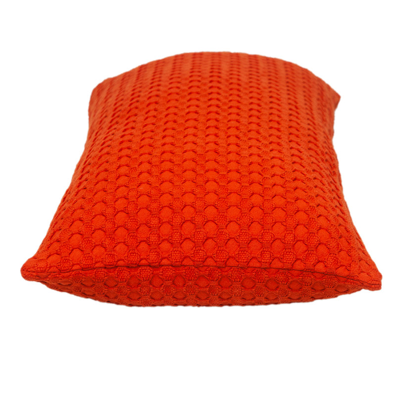 Parkland Collection Transitional Solid Orange 14" x 26" Pillow, Orange