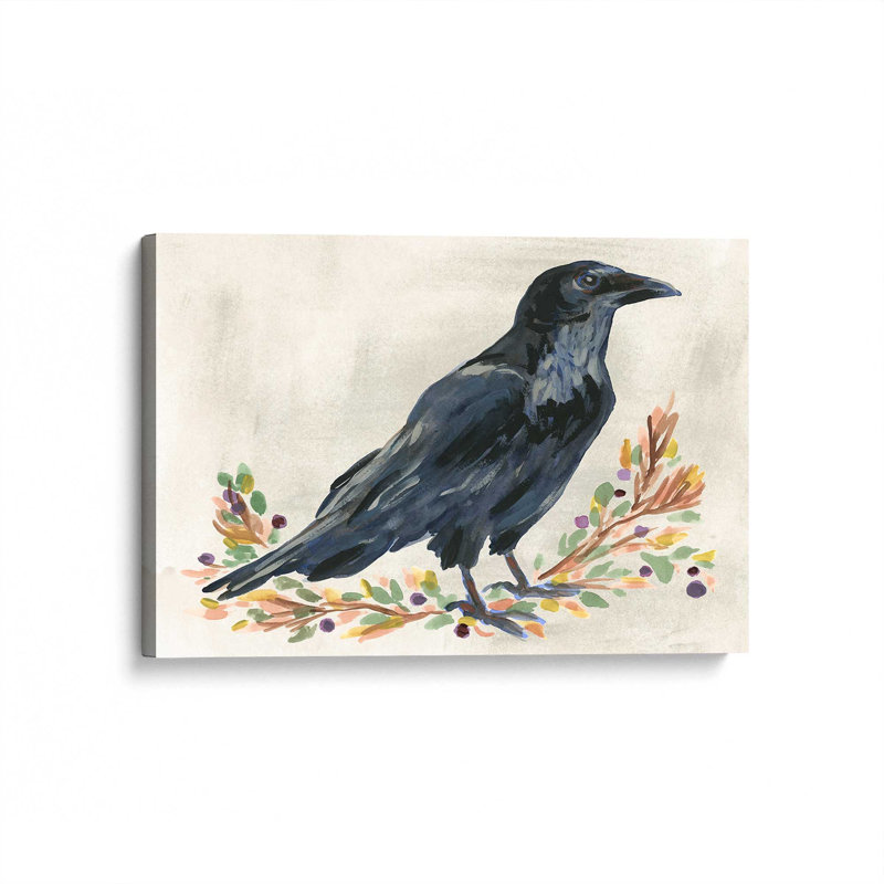 «Harvest Raven I» par June Erica Vess, reproduction d'art sur toile, H 18 po x l 12 po, Toile tendue, Does Not Apply