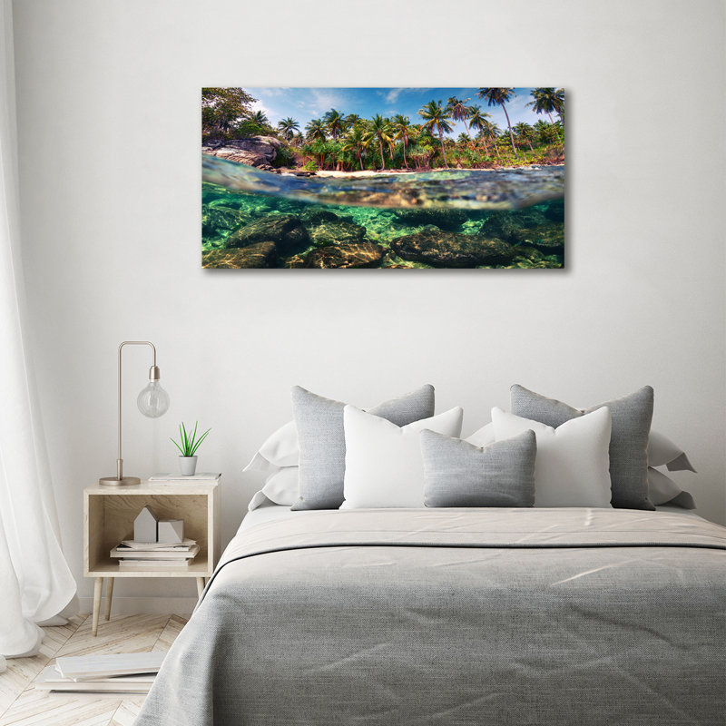 Tropical Beach - Wrapped Canvas Print