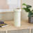 Cole And Grey Ceramic Round Decorative Vase With Green Linear Patterns