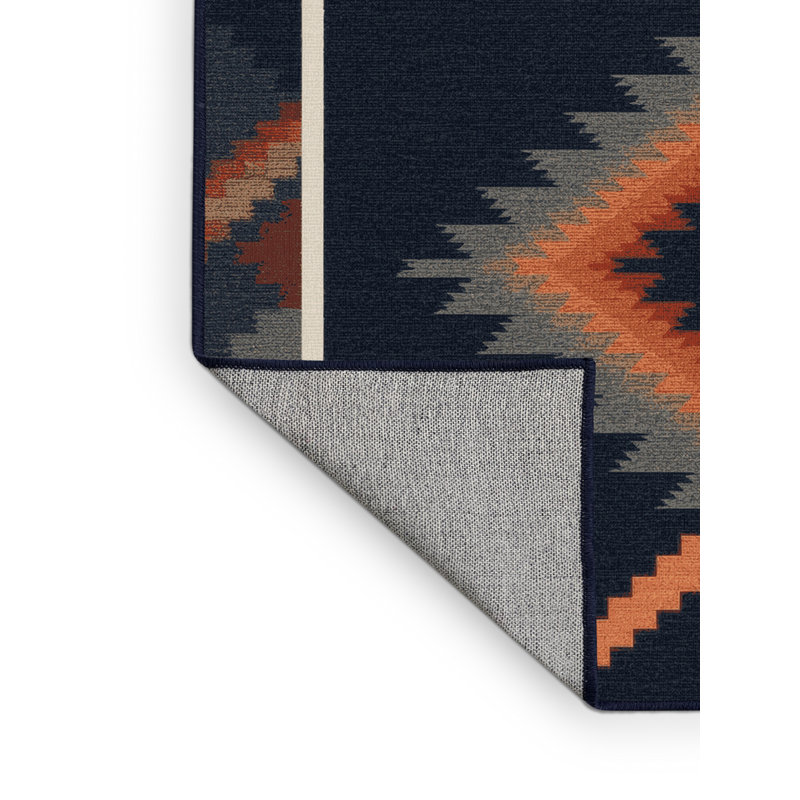 Tapis gris d'inspiration mondiale lavable à la machine Buckland, 2 x 5