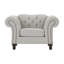 Fauteuil Chesterfield 52 po - Kaki Indus