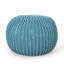 Charmant pouf en tricot tissé facile d'entretien et sans assemblage, pour un décor minimaliste moderne