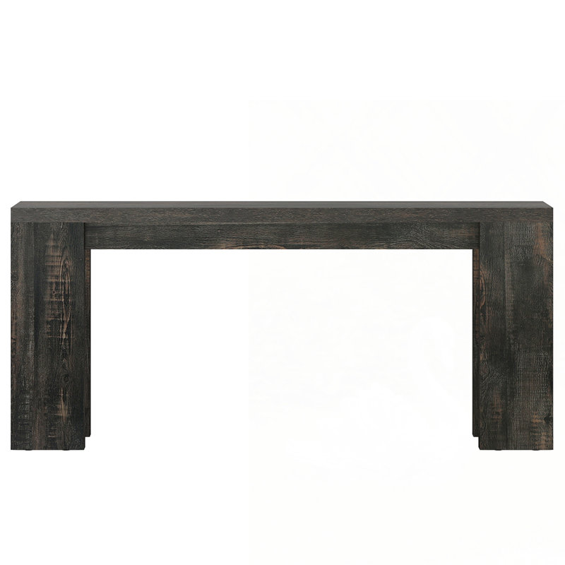 Farmhouse Console Table, Black
