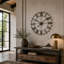 Estherlene Metal Skeleton Wall Clock