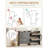 Shoe Storage Organizer with 2 Flip Drawers, Farmhouse Shoe Cabinet-80740551