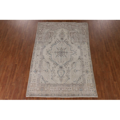 Distressed Traditional Area Rug 6x9