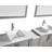  Framed 96" Double Bathroom Vanity Set with Mirror-27042781