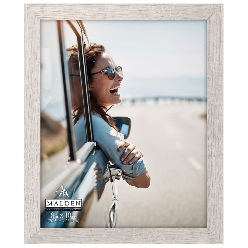 4 x 6 blanc bois flotté linéaire, 8 po x 10 po