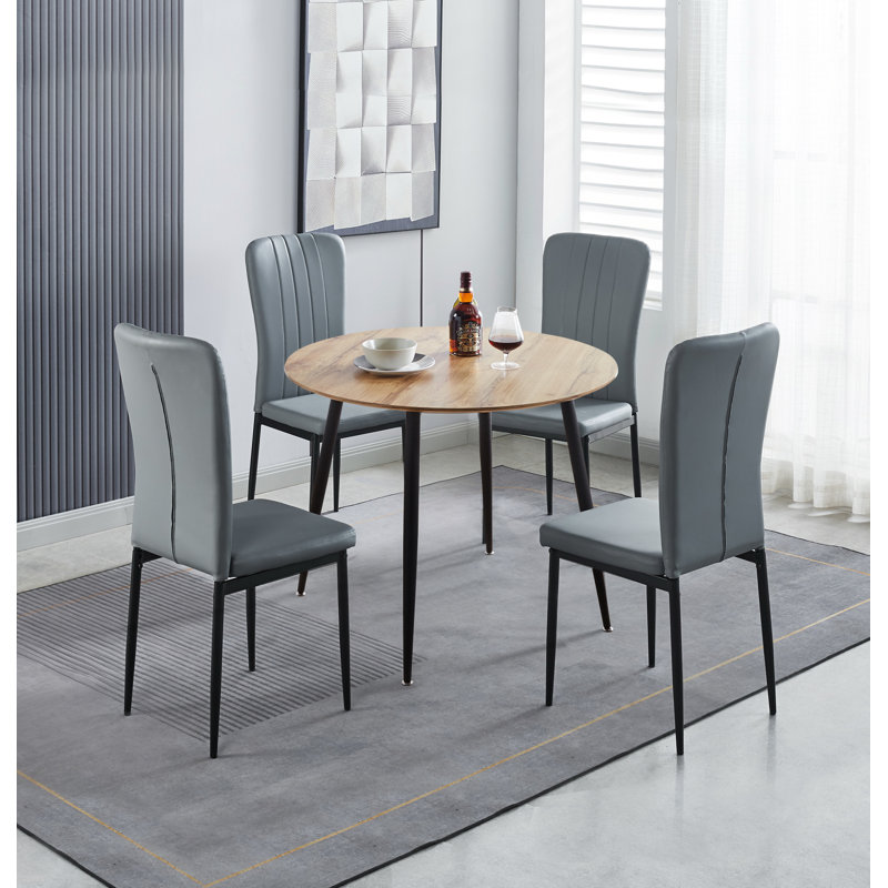 Mose 4 - Person Dining Set, 75cm H x 90cm L x 90cm W