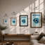Postcard from Mykonos Retro - Framed Print-511502553-511502556