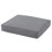 Patio Furniture Set - 3-Piece Rattan Outdoor Sectional, Ottoman, and Table Combo - Deck, Pool, Sunroom, or Backyard Furniture by Lavish Home (Gray)