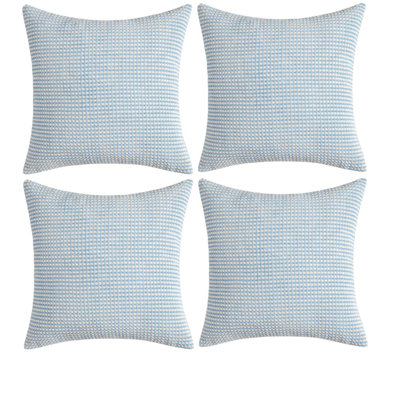 Houndstooth Cotton Blend Pillow Cover