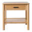 Table de bout K / D avec 1 tiroir, couleur naturelle